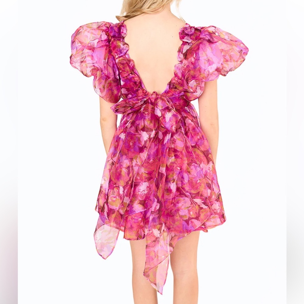 Buddylove HOLLIS PUFF SLEEVE MINI DRESS - OFF TO PARADISE - Picture 3 of 4